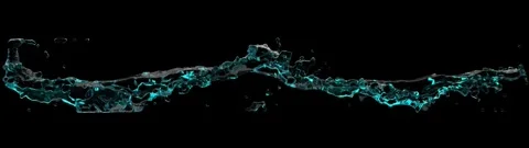 Water surface side view 1minute Stock Footage 335291882
