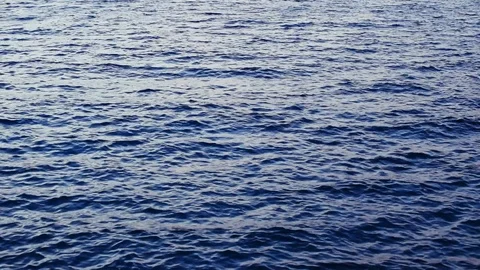 Water surface of the slightly wavy blue sea Stock Footage 93758513