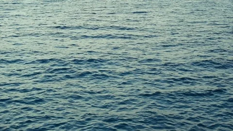 Water surface of the slightly wavy sea Stock Footage 93758522