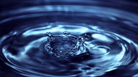 Water surface in slow motion - 03 - High Speed 1050 fps Stock Footage 11612529