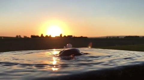 Water surface in Slow motion Stock Footage 66815783