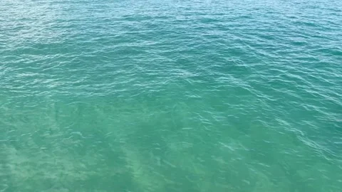 Water Surface With Small Calm Waves In The Sea Video stock 151752737