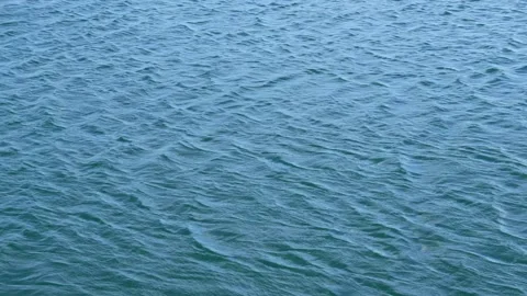 Water surface with small waves and current from wind. Stock-Footage 254398138