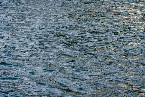 Water Surface with Small Waves and Ripples in Switzerland. Water Texture. Stock Photos