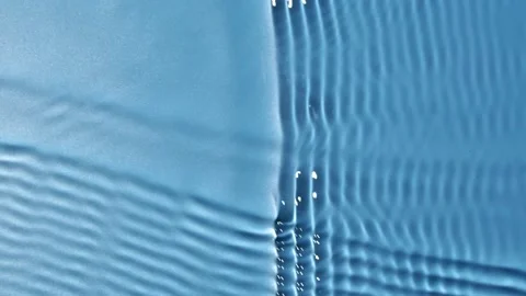 Water surface splash, ripple wave texture. Light reflection top view slow motion Stockbeeldmateriaal 195147954