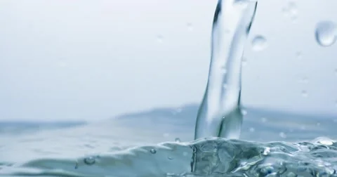 Water surface splash, slow motion in 4k uhd resolution graded from CinemaDNG Vídeo Stock 43066302