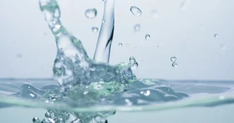 Water surface splash, slow motion in 4k uhd resolution graded from CinemaDNG Stock Footage 43066517