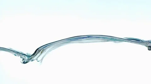 Water surface splash in slow motion Video stock 80350535