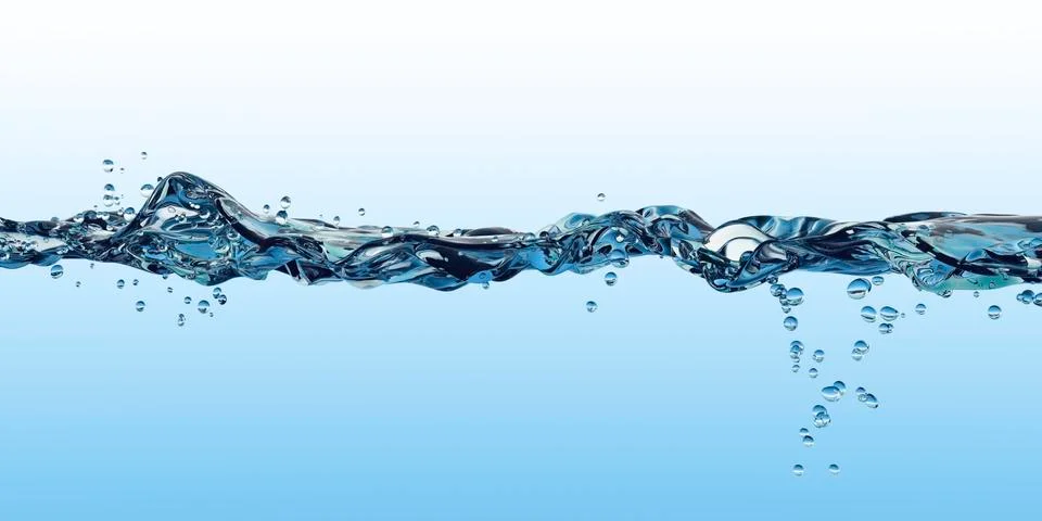 Water surface, split view Stock Illustration