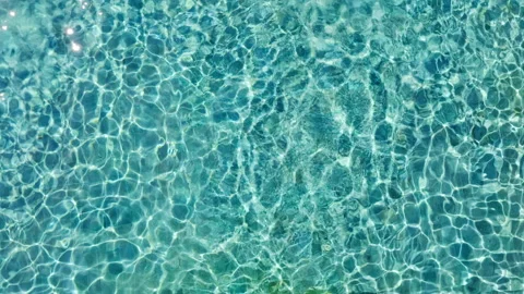 Water Surface Texture, Looping Clean Swimming Pool Ripples And Wave, Refraction Stock Footage 130291857