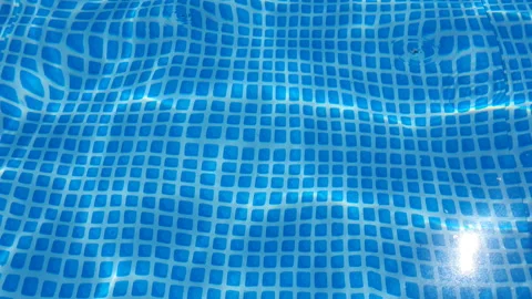 Water surface texture with looping clean swimming pool ripples and waves. Stock Footage 134951430