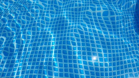 Water surface texture with looping clean swimming pool ripples and waves. Stock Footage 134951511