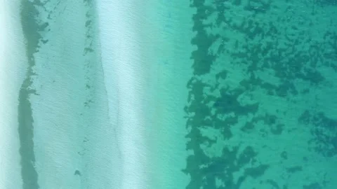 Water surface texture. Motion clean ripples and wave.  Stock Footage 173380377