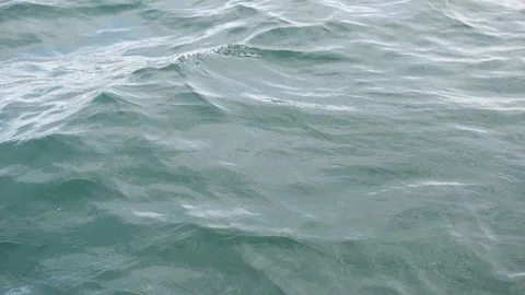 Water surface texture, Slow motion looping green river natural water top view Stock Footage 96739602