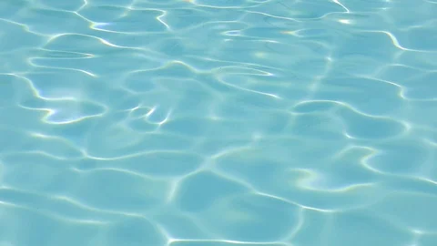 Water surface texture, Slow motion  swimming pool ripples and wave. Stock Footage