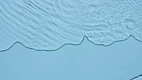 Water surface texture top view. Water splash blue colored. Pure blue water with Stock-Footage 164287894