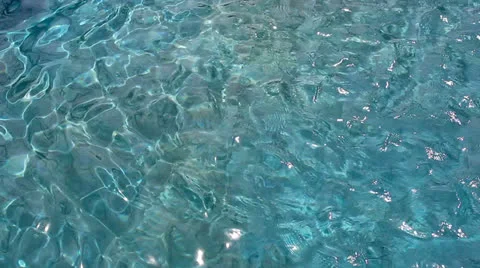 Water surface in turquoise pool Stock Footage 23004193