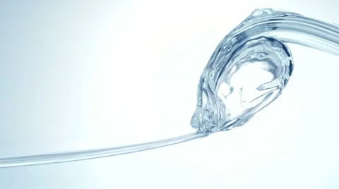 Water surface wave, Slow Motion Stock Footage