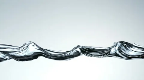 Water surface wave, Slow Motion Stock Footage 9301093