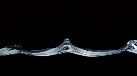 Water surface wave, Slow Motion Stock Footage 9302370