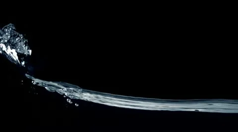 Water surface wave, Slow Motion Vidéo 10700500