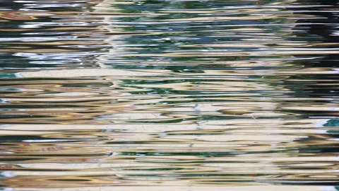 Water surface with waves and reflection Stock Footage 98535543