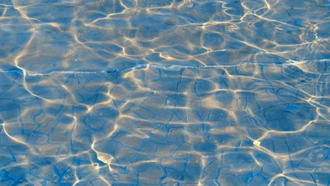 Water surface with waves and small ripples from the wind with a caustic effect Stock Footage 104015241
