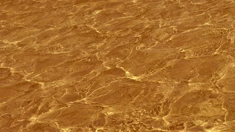 Water surface with waves and small ripples from the wind with a caustic effect Stock Footage 104015676