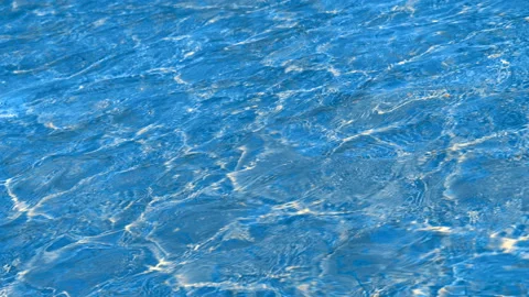 Water surface with waves and small ripples from the wind with a caustic effect Stock Footage 104016014