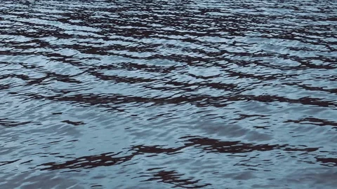 Water surface with waves making ripple motions Stock Footage 120021619