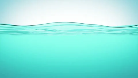 Water Surface Waving Seamless Close-up in Slow Motion. Abstract Natural Water Video stock 196108452