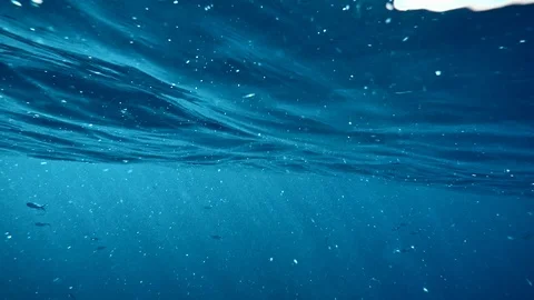 Water surface waving, underwater view Video stock 87246636