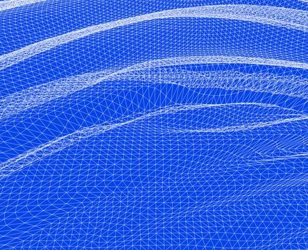 Water Surface. Wavy Grid Vector Background Water Surface. Wavy Grid Backgr... Stock Photos