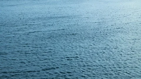 Water surface on which ripples from wind are visible. Stock Footage 252887133