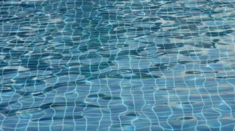 The water in swimming pool with sunny reflections Stock Footage 39856445