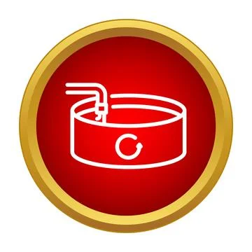 Water tank container refill recycling liquid storage icon Stock Illustration