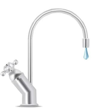 Water tap dripping Stock Illustration