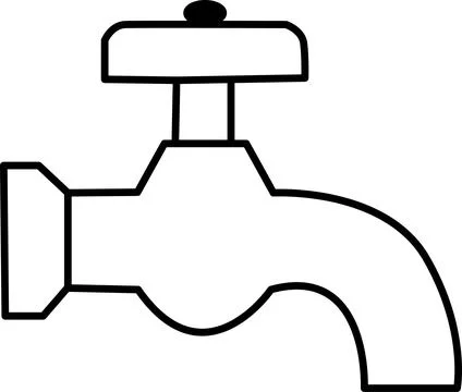 Water tap handle Vector Stock-Illustration