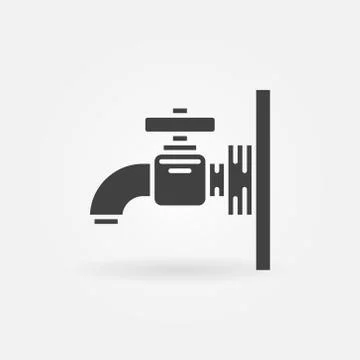 Water tap icon Stock Illustration