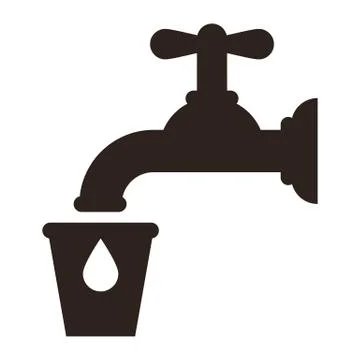 Water tap icon Stock Illustration