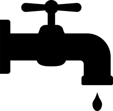 Water tap icon. Illustrazione stock