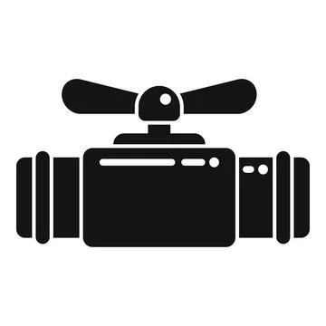 Water tap icon simple vector. Flange pressure Stock Illustration