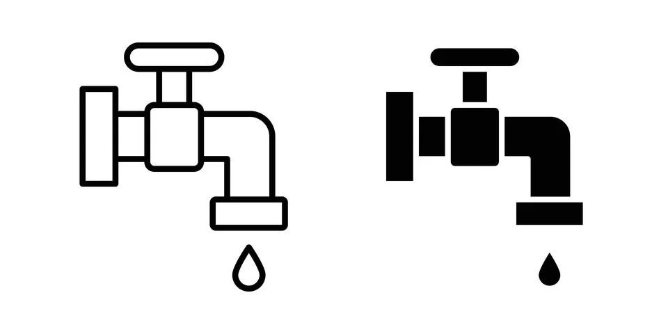 Water tap icon vector design. EPS10 Stock Illustration