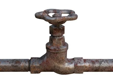 Water tap old rusty Stock Illustration