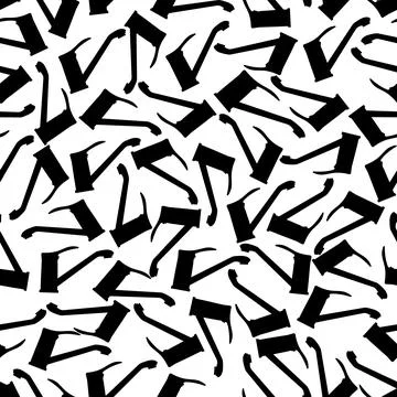 Water tap pattern repeat seamless. Black silhouettes on a white background. Stock Illustration