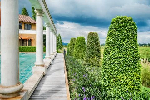 The Water Temple is a stone structure Stock Photos