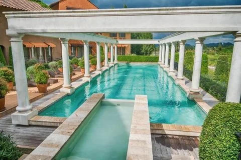 The Water Temple is a stone structure Stock Photos