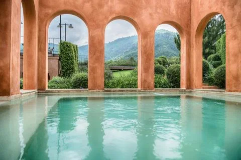 The Water Temple is a stone structure Stock Photos