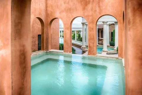 The Water Temple is a stone structure Stock Photos