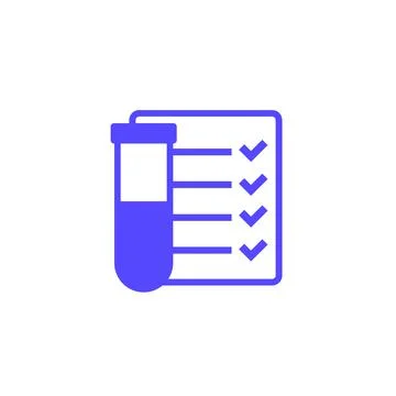 Water testing icon on white Stock Illustration